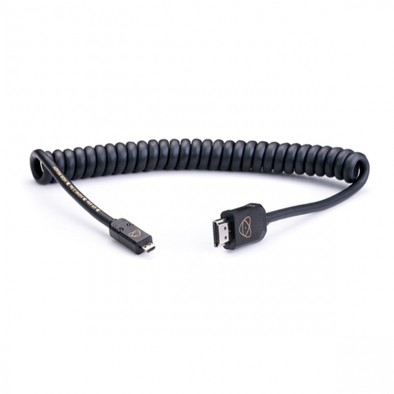 Atomos Full HDMI to Micro HDMI 40-80cm Spiral Cable