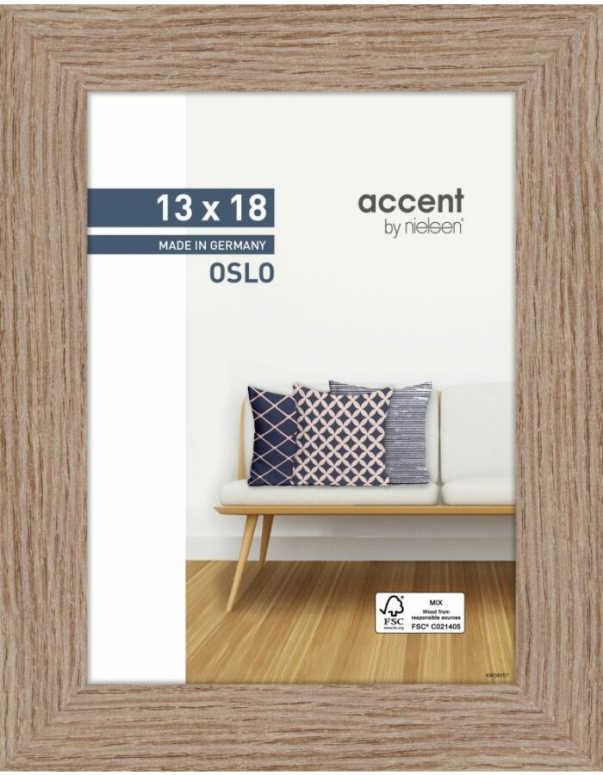 Accessoires  Nielsen cadre en bois 299287 Oslo 21x29,7cm chêne