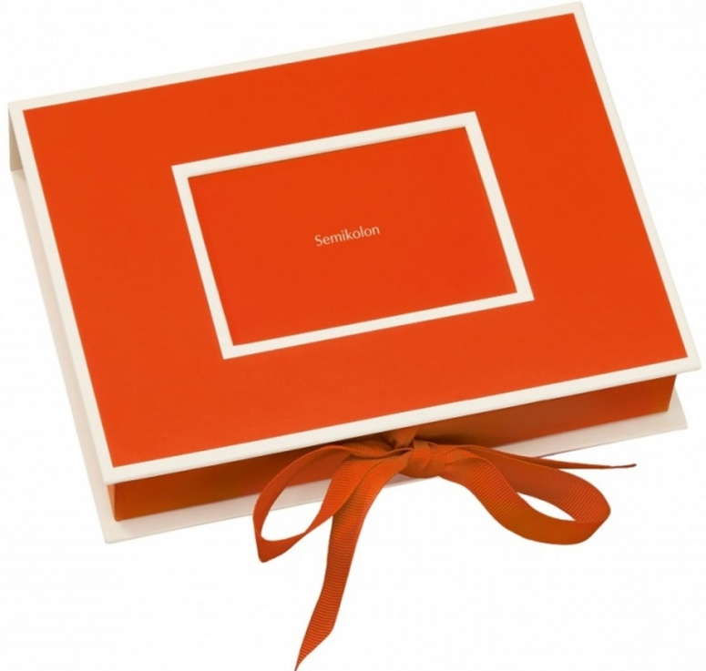 Semikolon 352520 Petite boîte à photos orange