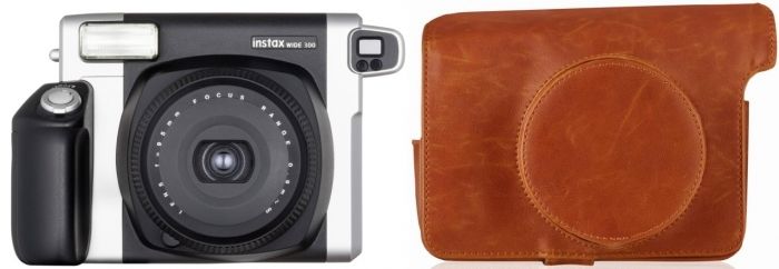 Fujifilm Instax WIDE 300 EX D + Fuji Instax Case brown