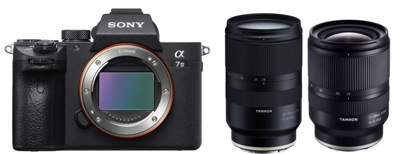 Sony Alpha ILCE-7 III + Tamron 28-75mm + Tamron 17-28 mm Sony E-Mount 