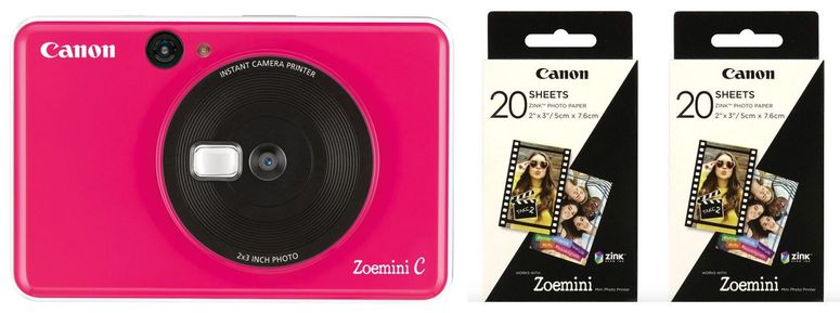 Zubehör  Canon Zoemini C pink + 2x ZP-2030 20 Bl. Papier