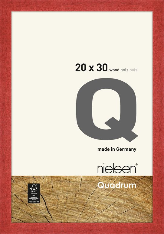 Nielsen Wooden frame 6535011 Quadrum 20x30cm red