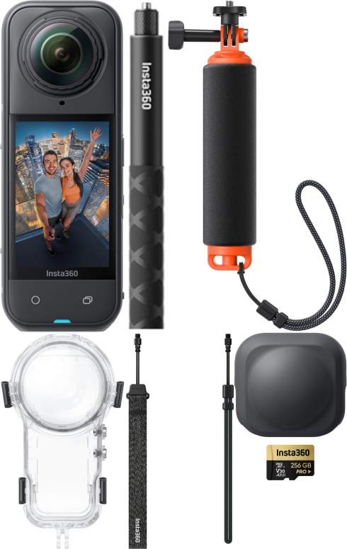 INSTA360 X5 Invisible Diving Bundle + Micro SDXC 256GB V30 A2 U3