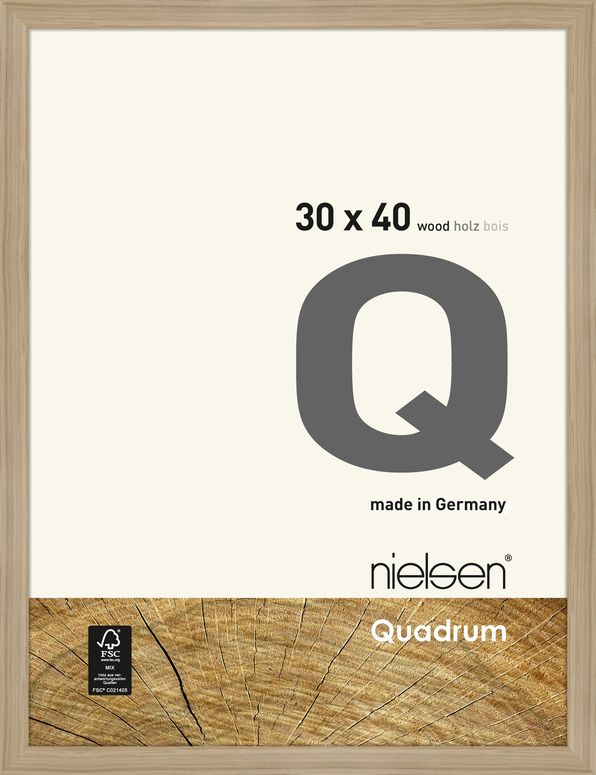 Nielsen Holzrahmen 6530003 Quadrum 30x40cm eiche