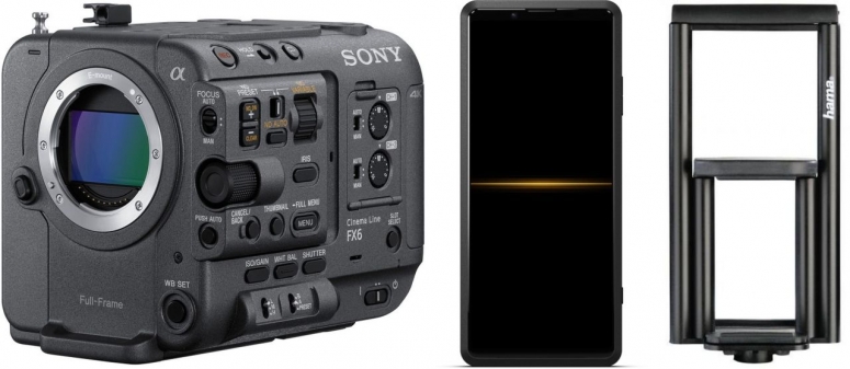 Zubehör  Sony ILME-FX6V + Sony Xperia PRO inkl. Smartphone-Halterung