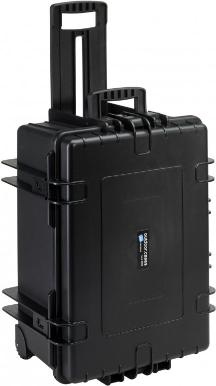 B&W Case Type 6800 RPD black with compartment divider