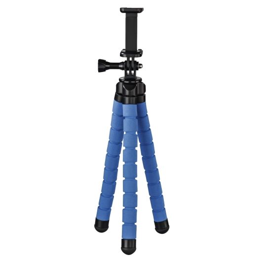 Hama Flex Stativ für Smartphone und GoPro 26cm Blau