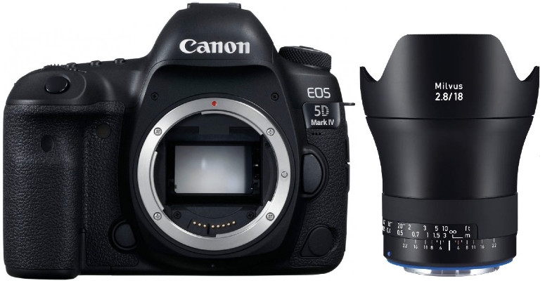 Zubehör  Canon EOS 5D Mark IV + ZEISS Milvus 18mm f2,8