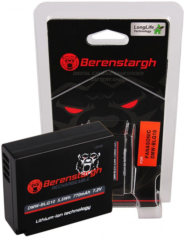 Caractéristiques techniques  Berenstargh Batterie Panasonic DMW-BLG10 770mAh