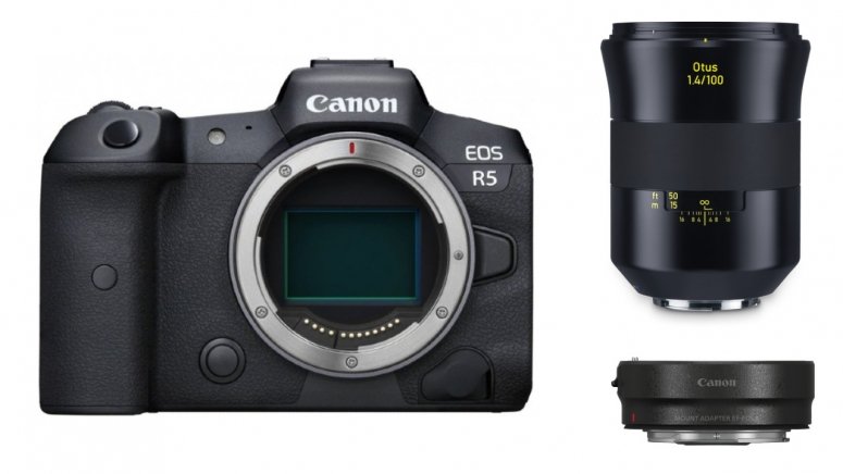 Technische Daten  Canon EOS R5 + EF-Adapter + ZEISS Otus 100mm f1,4