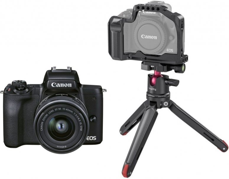 Zubehör  Canon EOS M50 II +15-45mm +SmallRig 3138 Cage Kit