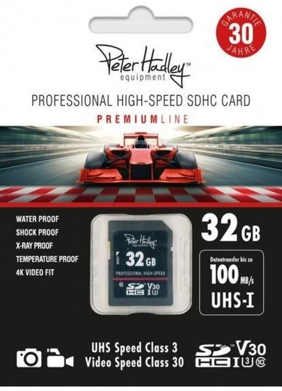 Technische Daten  Peter Hadley Prof. High-Speed 32GB UHS-I