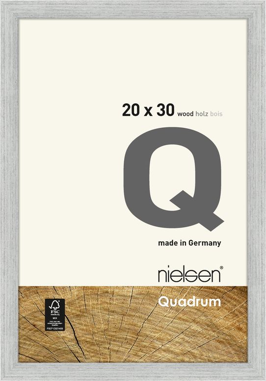 Nielsen Wooden frame 6535007 Quadrum 20x30cm silver