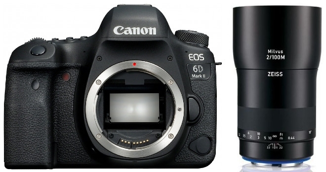 Zubehör  Canon EOS 6D Mark II + ZEISS Milvus 100mm f2