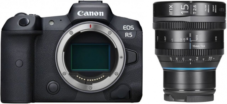Caractéristiques techniques  Canon EOS R5 + Irix Cine 15mm T2.6 Canon RF