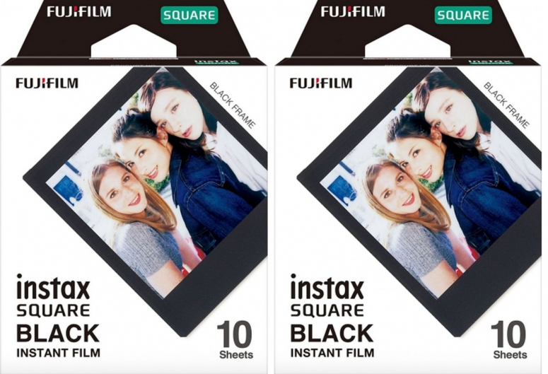 Fujifilm Instax Square Film Black Frame Pack de 2 pièces