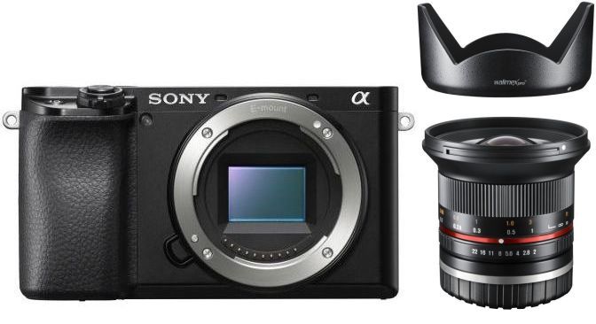 Zubehör  Sony Alpha ILCE 6100 + Walimex pro 12mm F2.0 Sony E-Mount