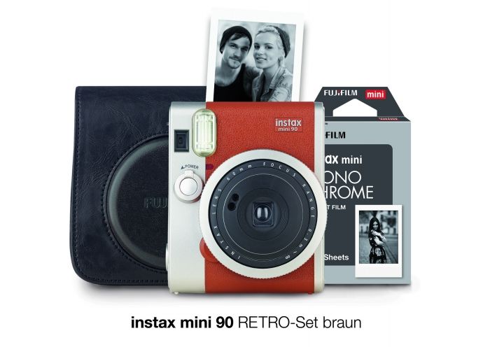 Fujifilm Instax Mini 90 marron Set rétro