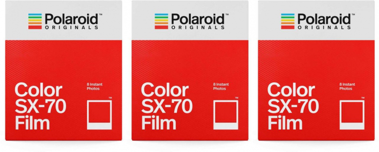 Polaroid SX-70 Color Film 8x 3er Pack