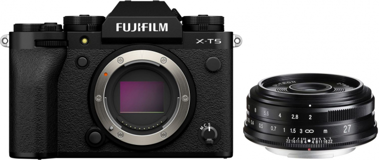 Zubehör  Fujifilm X-T5 Gehäuse + Voigtländer Ultron 27mm f2 Fuji X-Mount