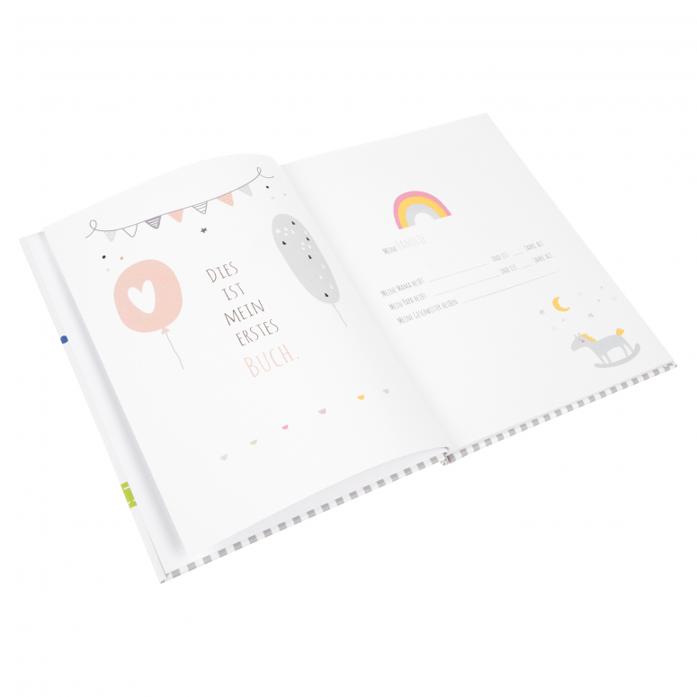 Goldbuch 11 329 Babyworld whale lightbl. Baby diary Foto Erhardt