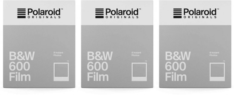 Polaroid 600 B&W Film 8x paquet de 3