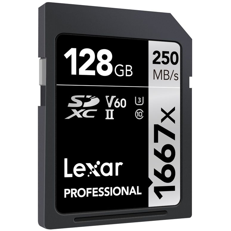 Lexar Professional 1667x UHS II SDXC 128GB V60 250MB/90MB