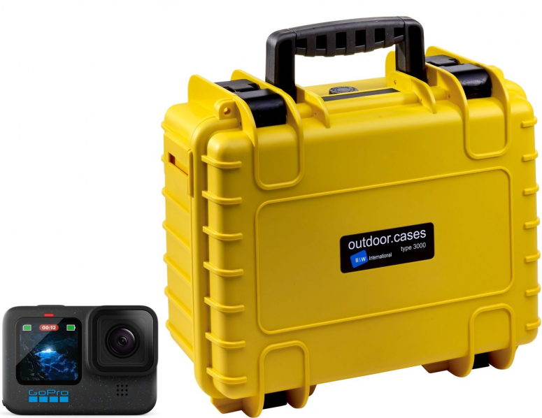 Technical Specs  GoPro HERO12 Black + B&W Case Type 3000 yellow
