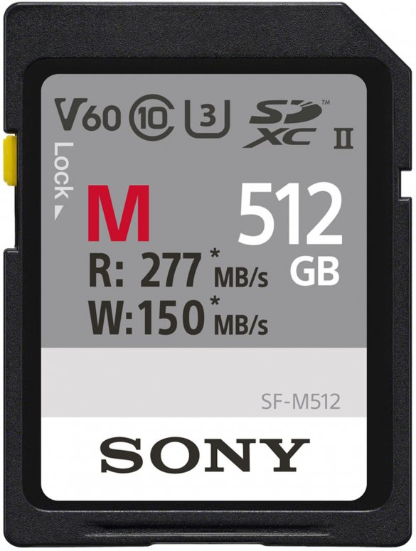 Technische Daten  Sony SDXC-Karte 512GB Cl10 UHS-II U3 V60