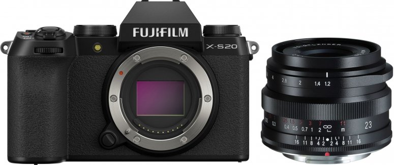 Zubehör  Fujifilm X-S20 + Voigtländer Nokton 23mm f1,2 Fuji X-Mount