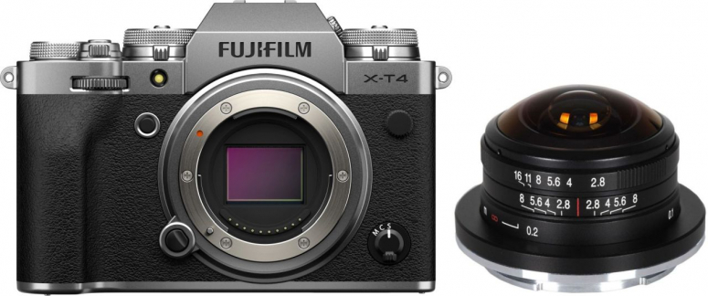 Technische Daten  Fujifilm X-T4 silber + LAOWA 4mm f2,8 