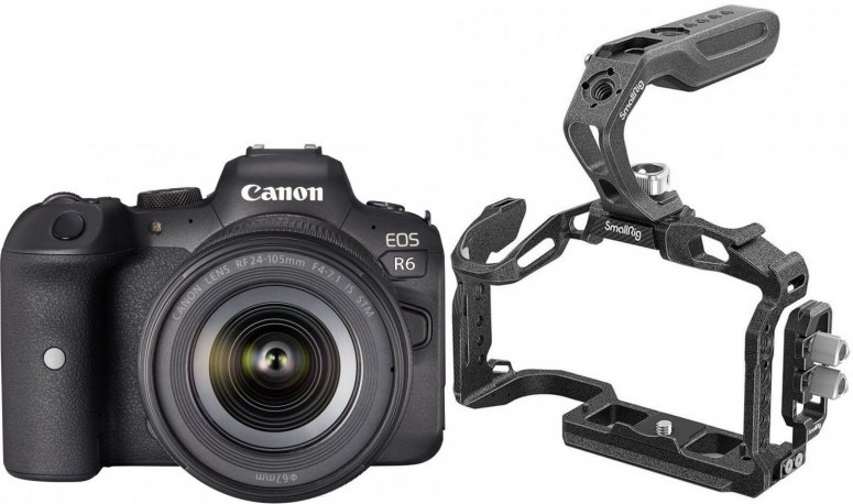 Zubehör  Canon EOS R6 Gehäuse + 24-105mm + SmallRig 3234 Black Mamba Kit