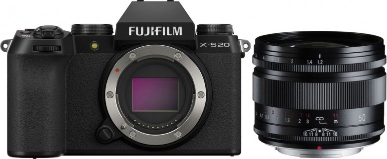 Caractéristiques techniques  Fujifilm X-S20 + Voigtländer Nokton 50mm f1,2 Fuji X-Mount