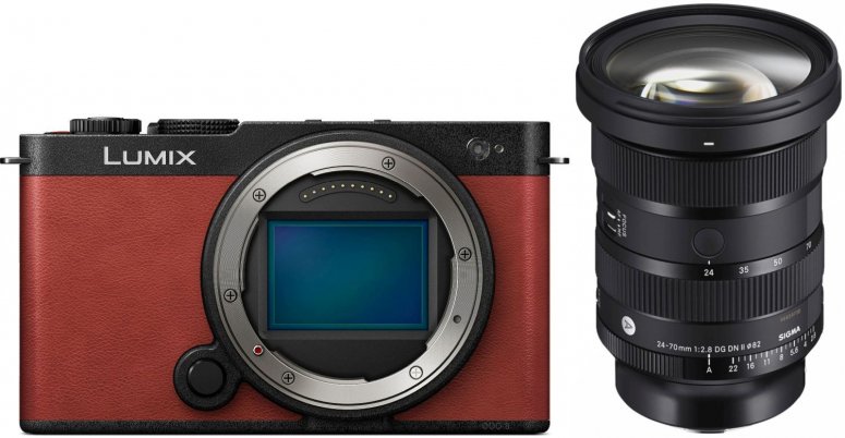 Panasonic DC-S9 rouge + Sigma 24-70mm f2,8 DG DN II (A) monture L