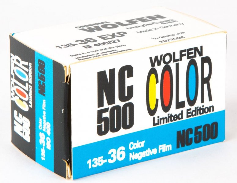 Caractéristiques techniques  Film négatif couleur ORWO WOLFEN NC500 petit format 36 vues