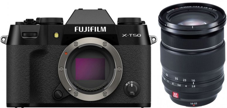 Accessoires  Fujifilm X-T50 noir + XF 16-55mm f2,8 R LM WR