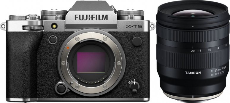 Technische Daten  Fujifilm X-T5 Geh. silber + Tamron 11-20mm f2,8 Fuji X
