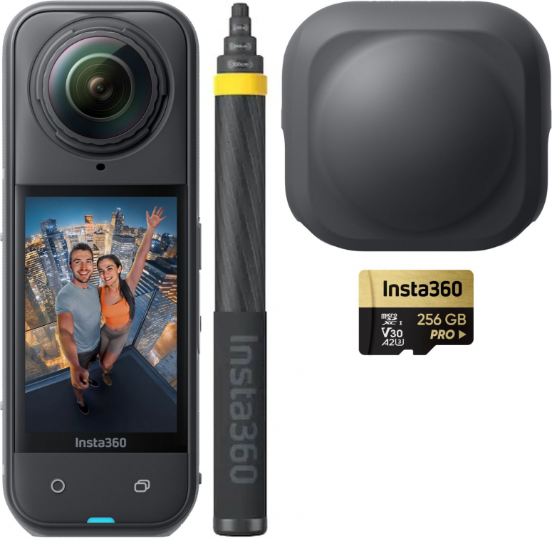 INSTA360 X5 No Drone No Problem bundle + Micro SDXC 256GB V30 A2 U3