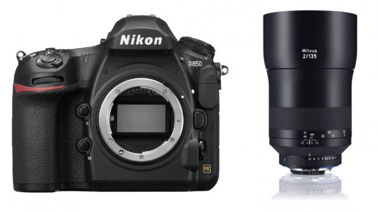 Zubehör  Nikon D850 + ZEISS Milvus 135mm f2