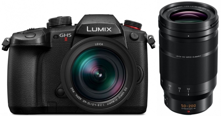 Caractéristiques techniques  Panasonic Lumix DC-GH5 II + Leica 12-60mm f2,8-4,0 + 50-200mm f2,8-4,0