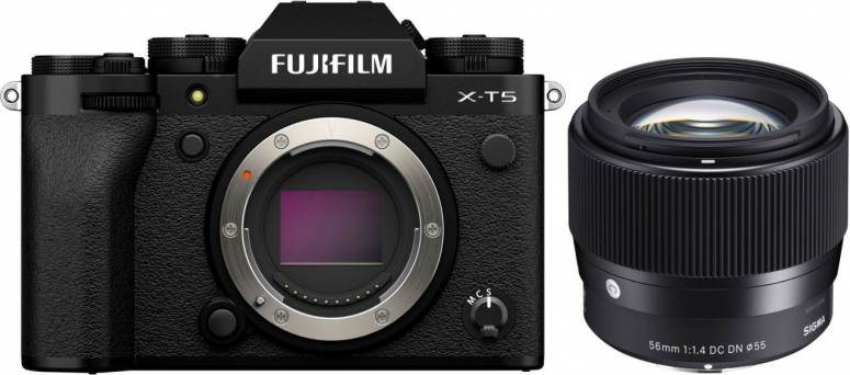 Accessoires  Fujifilm X-T5 Boîtier + Sigma 56mm f1,4 DC DN (C)