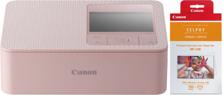 Canon SELPHY CP1500 pink + Canon RP-108 Papier + Farbband