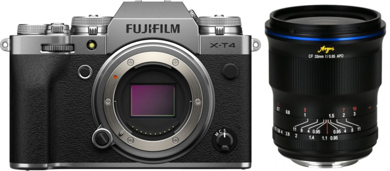 Zubehör  Fujifilm X-T4 silber + LAOWA Argus 33mm f0,95
