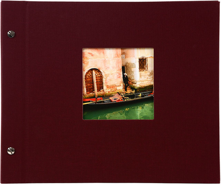 Goldbuch Schraubalbum Bella Vista bordeaux 26892 weiße Seiten 30x25cm