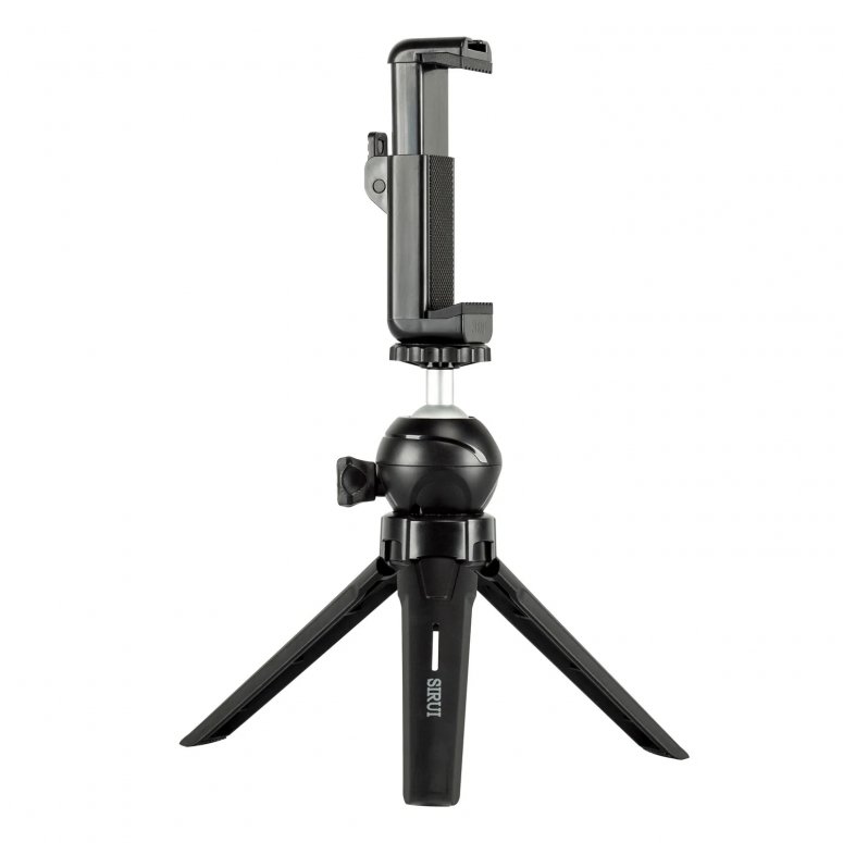 SIRUI 3T-05PH mini tripod with cell phone clamp and remote trigger