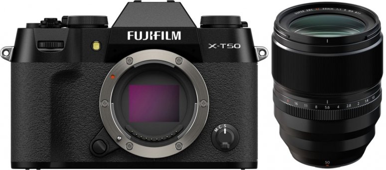 Accessoires  Fujifilm X-T50 noir + XF 50mm f1 R WR