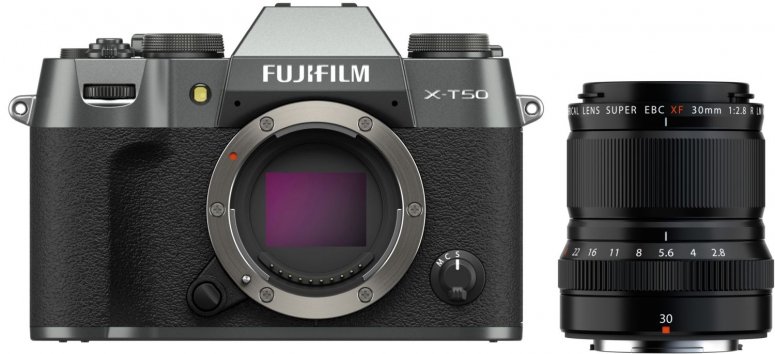 Accessoires  Fujifilm X-T50 Anthracite + Fujinon XF 30mm f2,8 R LM WR Macro