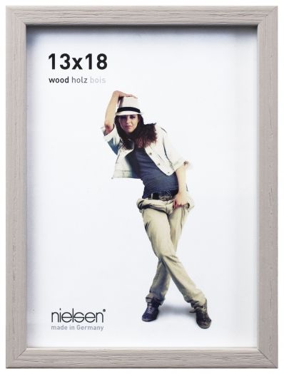 Nielsen 6532206 Holzrahmen Korona 13x18 zementgrau