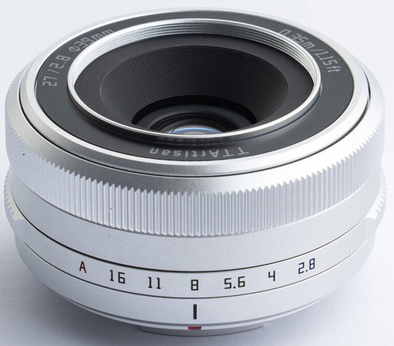 Technische Daten  TTArtisan APS-C AF 27mm f2,8 silber Fujifilm X